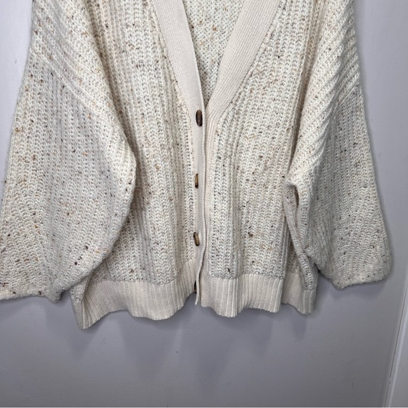 Old Navy Shaker-Stitch Button-Front Speckled Cardigan Sweater Size XXL Oversized - Picture 7 of 12